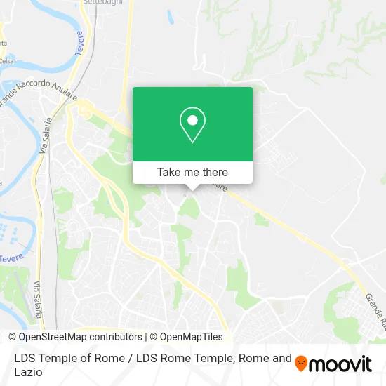 LDS Temple of Rome / LDS Rome Temple map