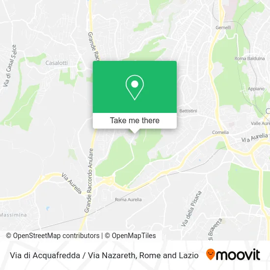 Acquafredda Street / Nazareth Street map