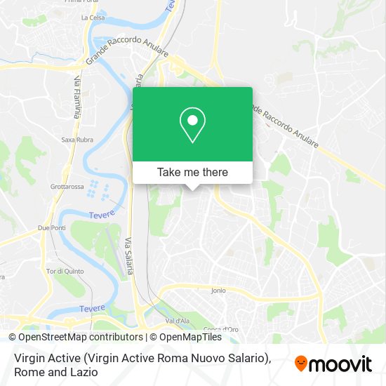 Virgin Active (Virgin Active Roma Nuovo Salario) map