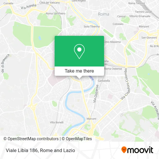 Viale Libia 186 map