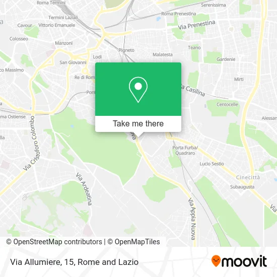 Allumiere Street, 15 map