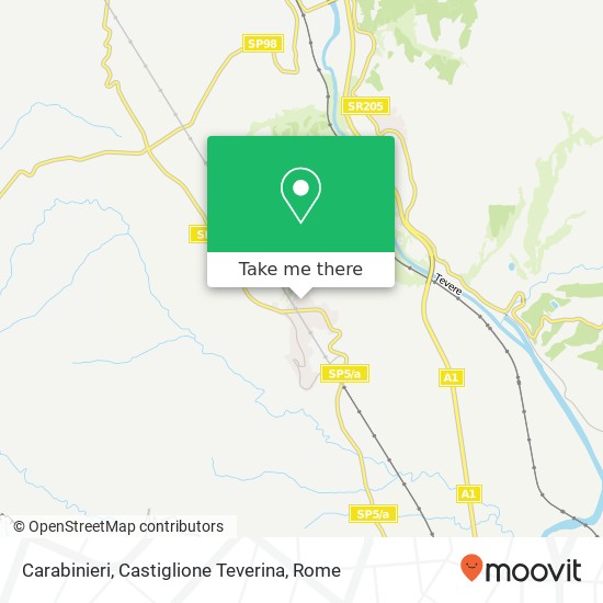 Carabinieri, Castiglione Teverina map