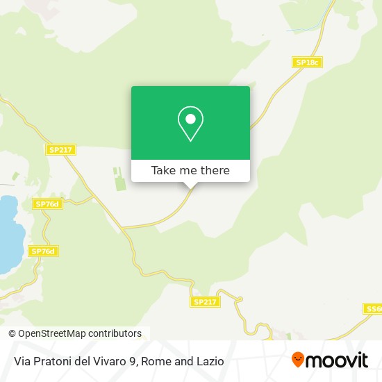 Via Pratoni del Vivaro 9 map