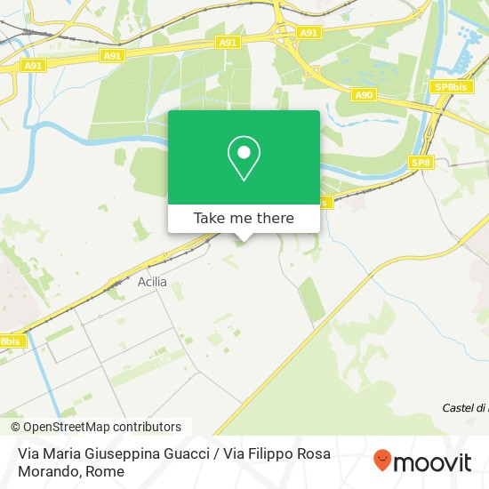 Via Maria Giuseppina Guacci / Via Filippo Rosa Morando map