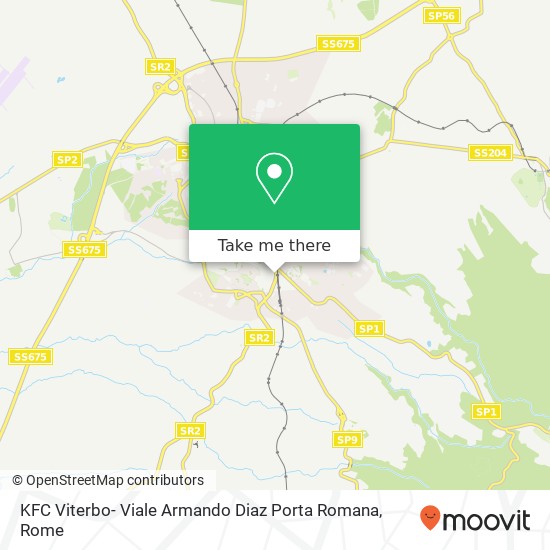 KFC Viterbo- Viale Armando Diaz Porta Romana map