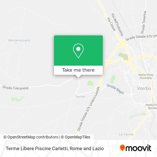 Terme Libere Piscine Carletti map