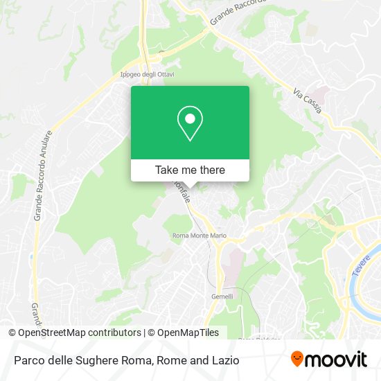 Parco delle Sughere Roma map