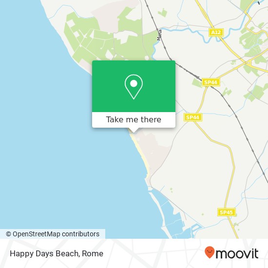 Happy Days Beach map