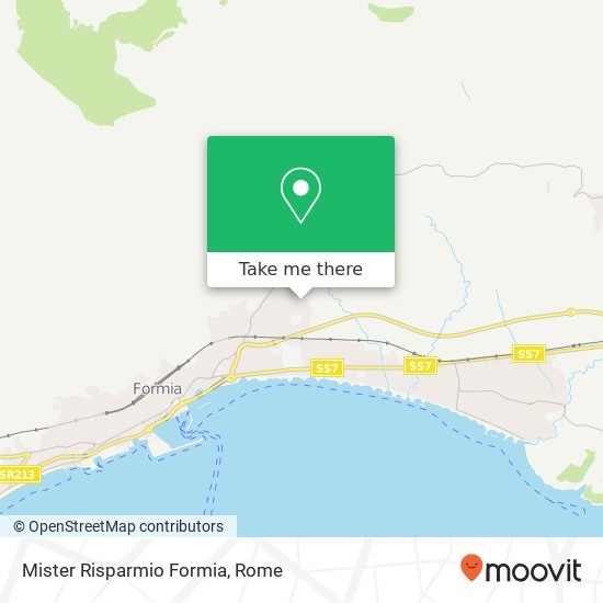 Mister Risparmio Formia, Via Olivastro Spaventola 04023 Formia map