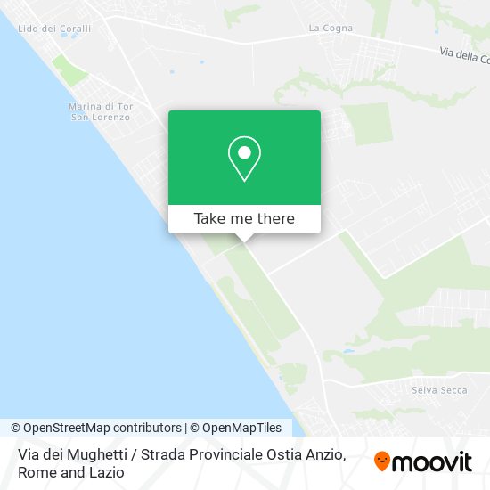 Via dei Mughetti / Strada Provinciale Ostia Anzio map