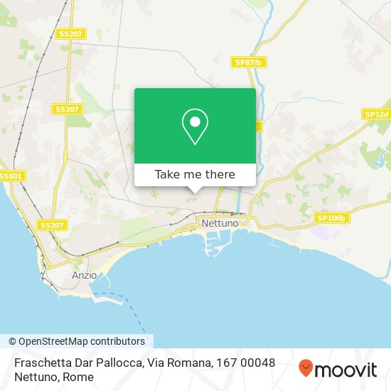 Fraschetta Dar Pallocca, Via Romana, 167 00048 Nettuno map