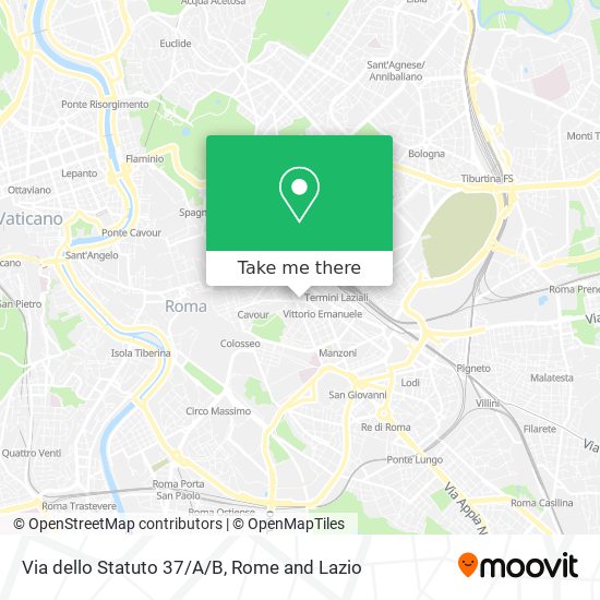 Via dello Statuto 37/A/B map