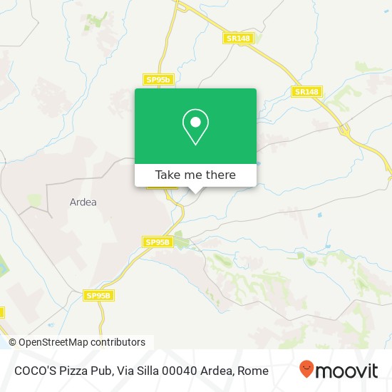 COCO'S Pizza Pub, Via Silla 00040 Ardea map