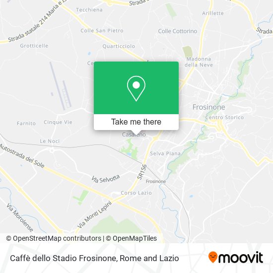 Caffè dello Stadio Frosinone map