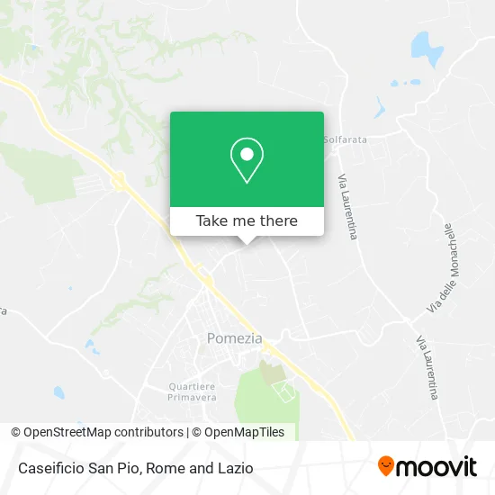 San Pio Cheese Factory map