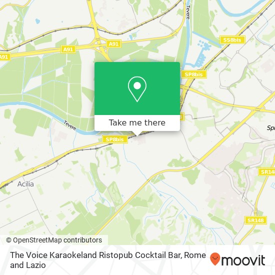 The Voice Karaokeland Ristopub Cocktail Bar map