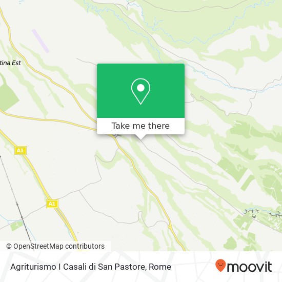 Agriturismo I Casali di San Pastore, Strada Provinciale Pedemontana I 00010 Gallicano nel Lazio map