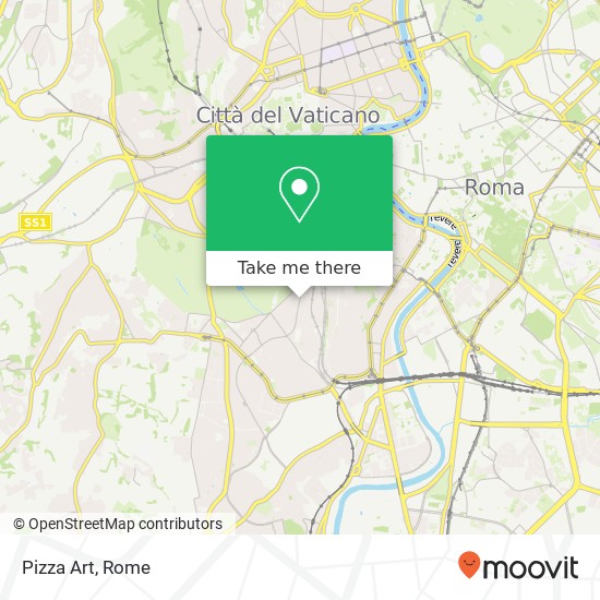 Pizza Art, Via Fonteiana, 63 00152 Roma map