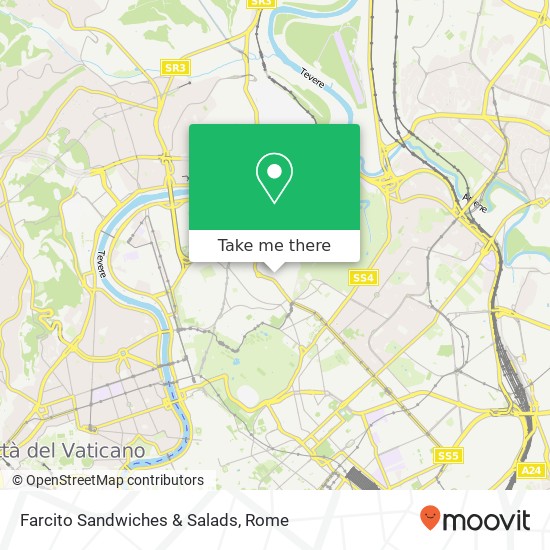 Farcito Sandwiches & Salads, Via Gualtiero Castellini, 22 00197 Roma map