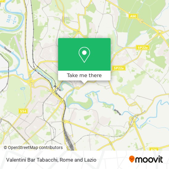 Valentini Bar Tabacchi map