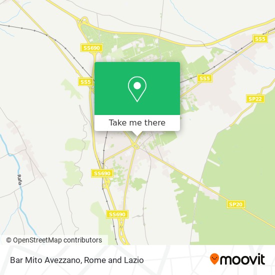 Bar Mito Avezzano map