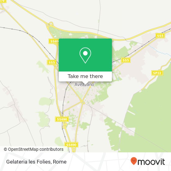 Gelateria les Folies, Via Sergio Cataldi, 104 67051 Avezzano map