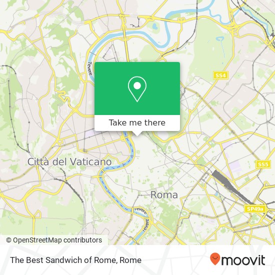 The Best Sandwich of Rome map