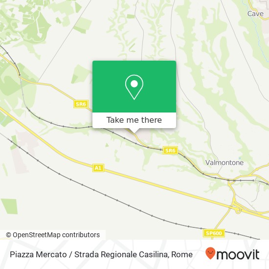Piazza Mercato / Strada Regionale Casilina map