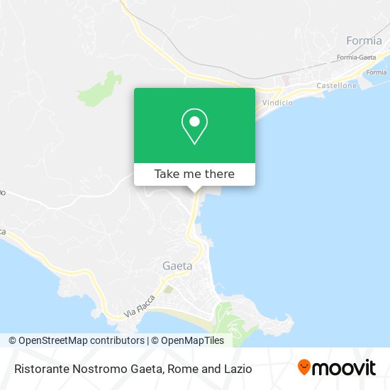 Ristorante Nostromo Gaeta map