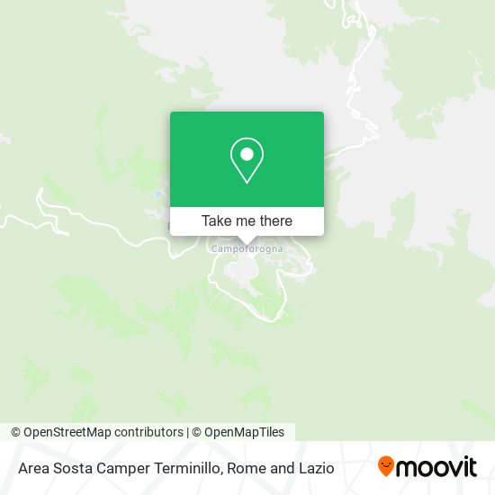Area Sosta Camper Terminillo map
