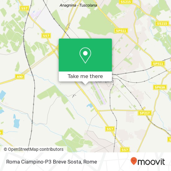 Roma Ciampino-P3 Breve Sosta map