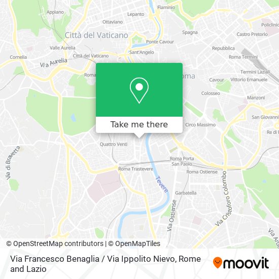 Via Francesco Benaglia / Via Ippolito Nievo map