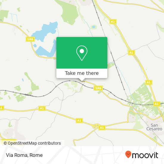 Via Roma map