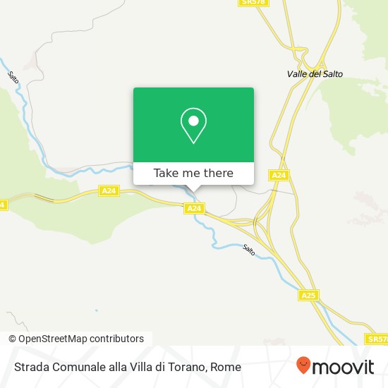 Strada Comunale alla Villa di Torano map