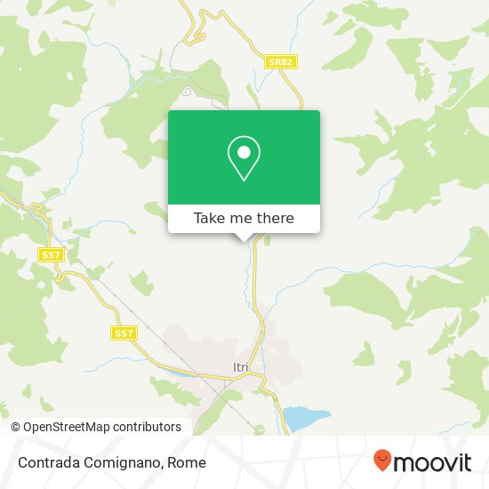 Contrada Comignano map