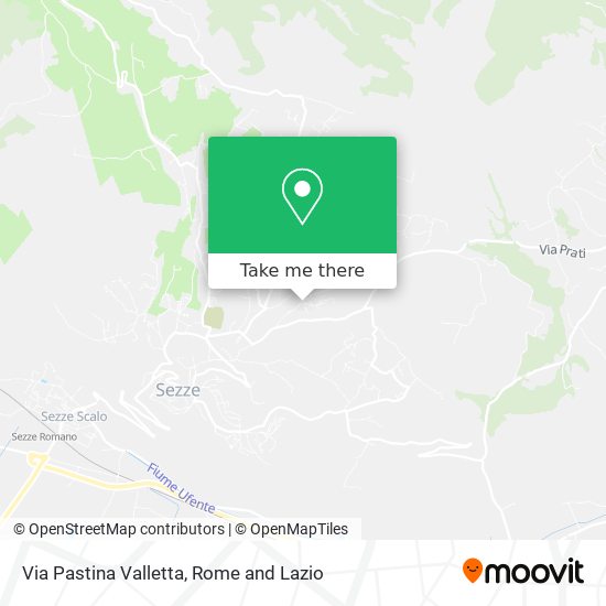 Via Pastina Valletta map