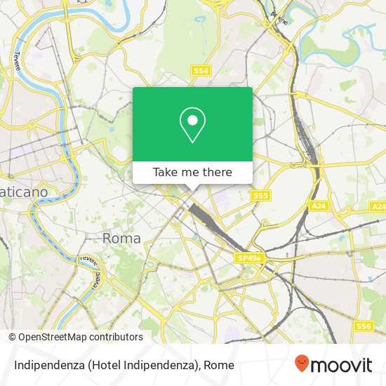 Indipendenza (Hotel Indipendenza) map