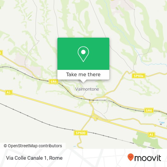 Via Colle Canale 1 map