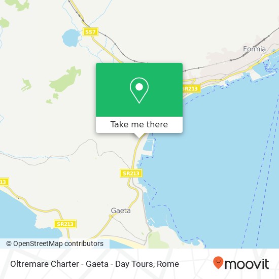 Oltremare Charter - Gaeta - Day Tours map