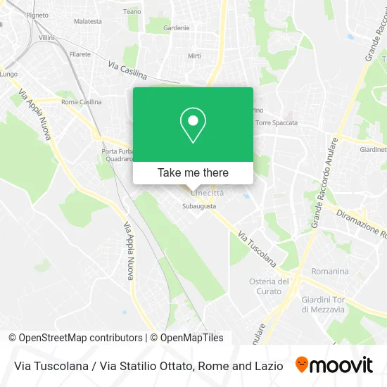Tuscolana Street / Statilio Ottato Street map