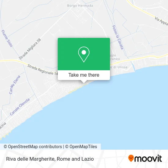 Riva delle Margherite map