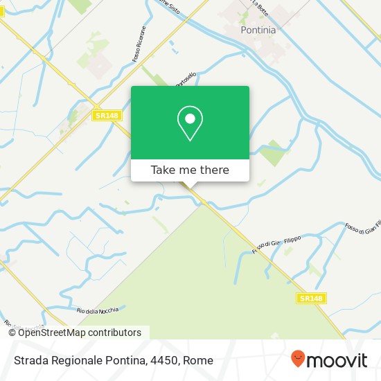 Strada Regionale Pontina, 4450 map