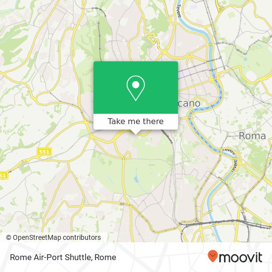 Rome Air-Port Shuttle map