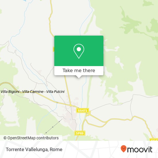 Torrente Vallelunga map