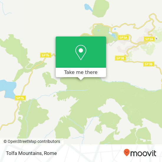 Tolfa Mountains map