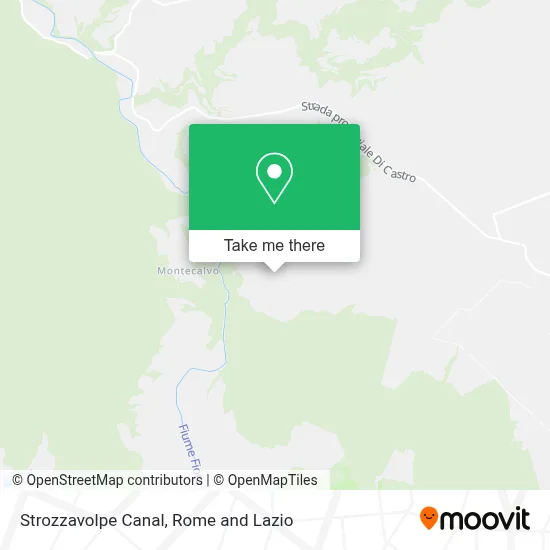 Strozzavolpe Canal map