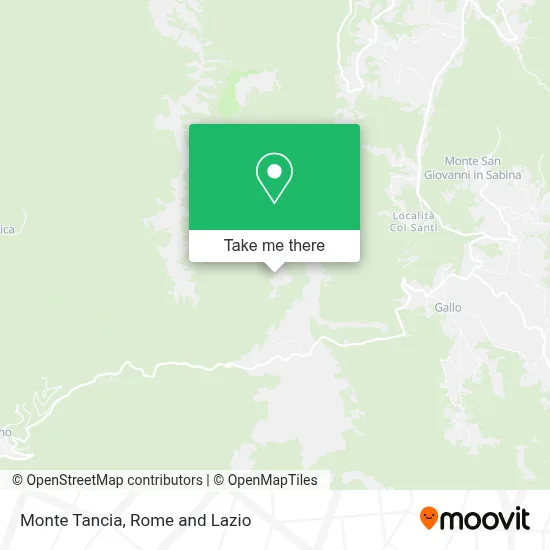 Monte Tancia map