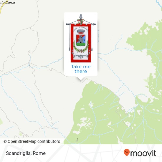 Scandriglia map