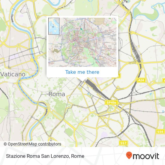 Stazione Roma San Lorenzo map