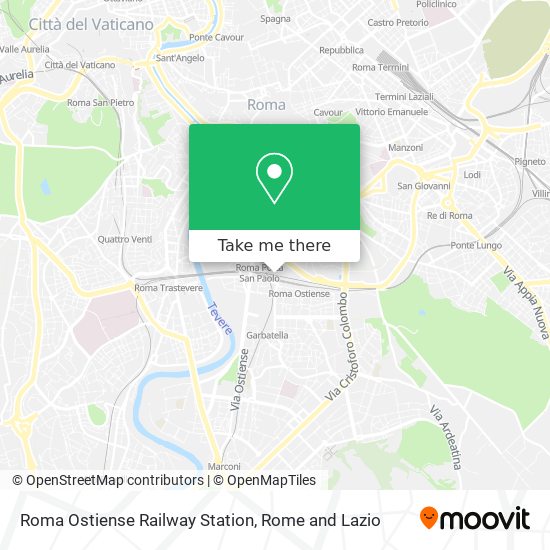 Roma Ostiense Railway Station map